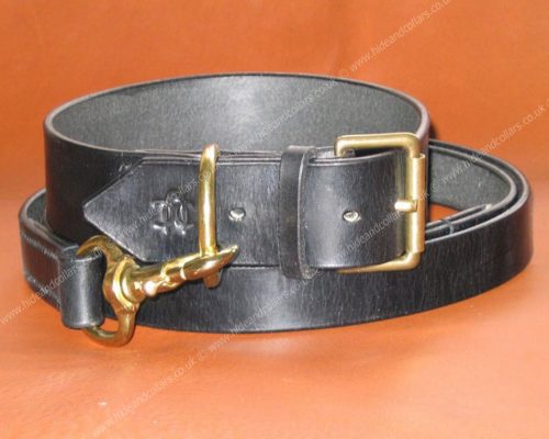 wide leather dog collar