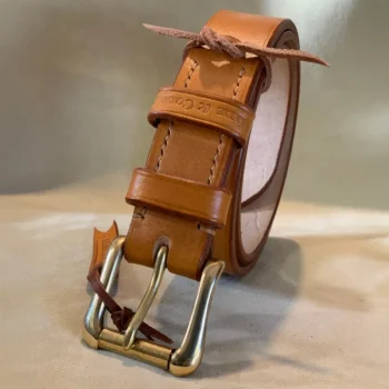 Oak Bark Leather Belt - Westend Buckle