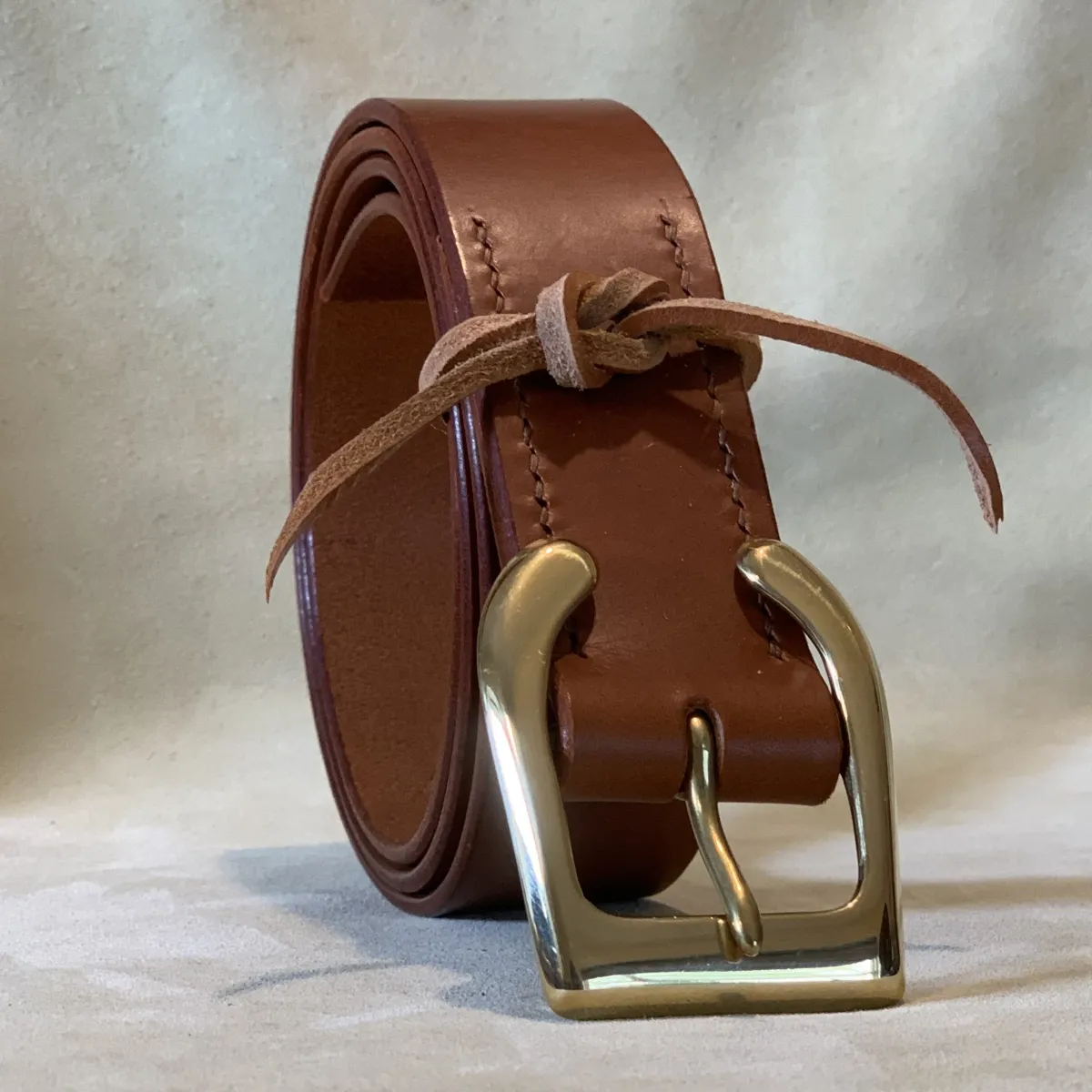 Leather Belt 'Rocky' - Open Buckle - Image 2
