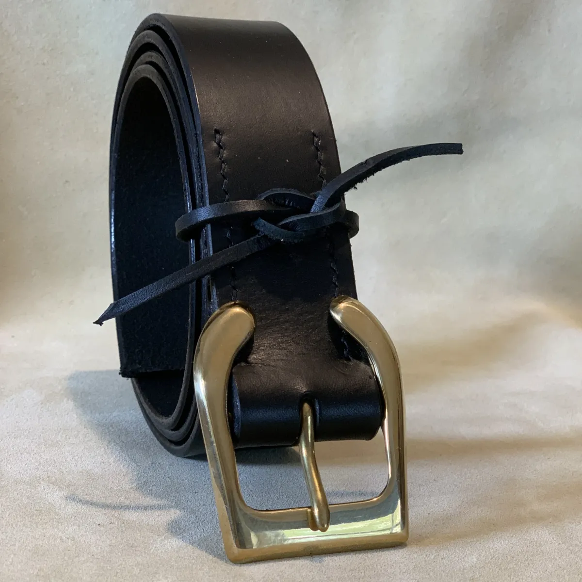 Leather Belt 'Rocky' - Open Buckle - Image 4