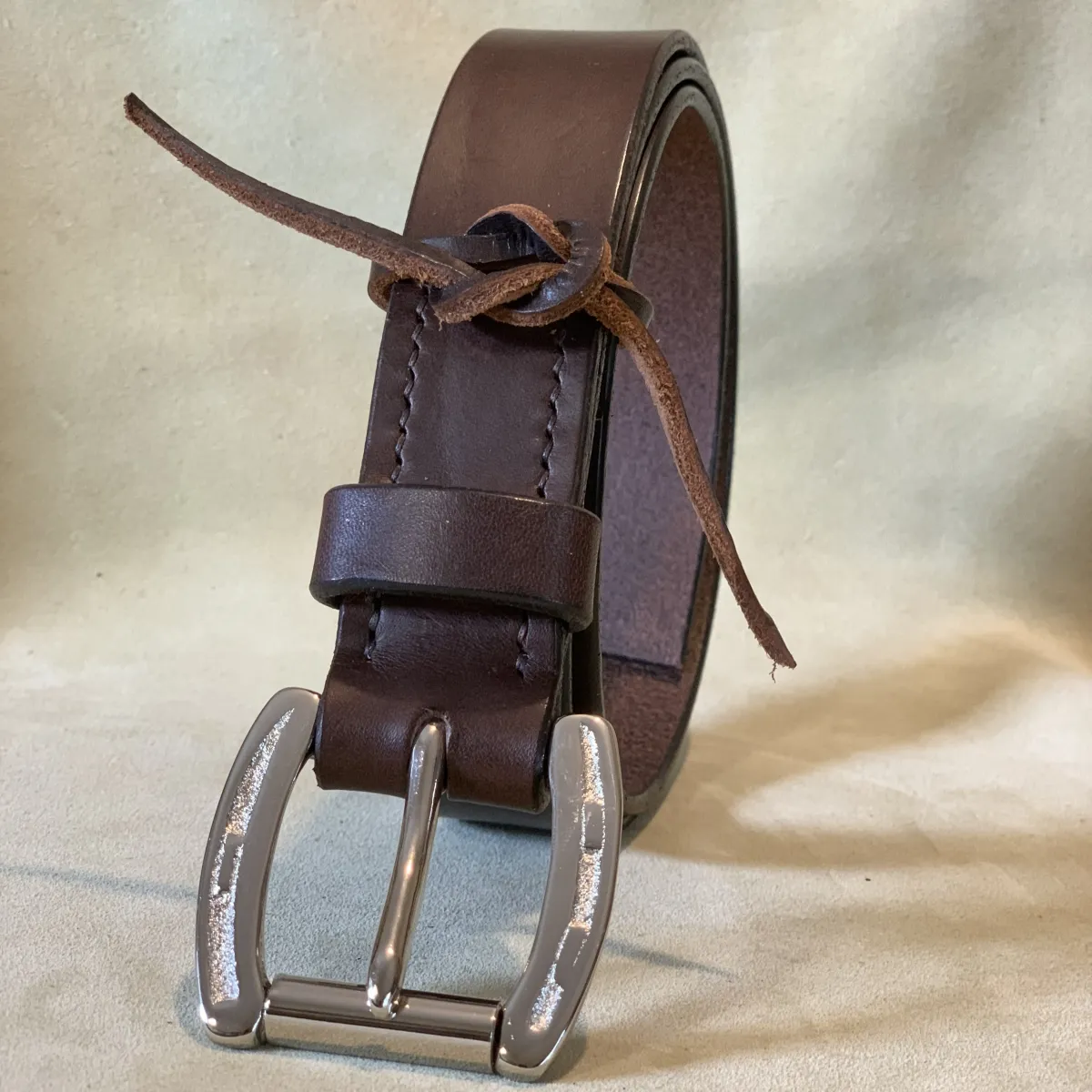 Leather Belt - Horseshoe Buckle - Image 3
