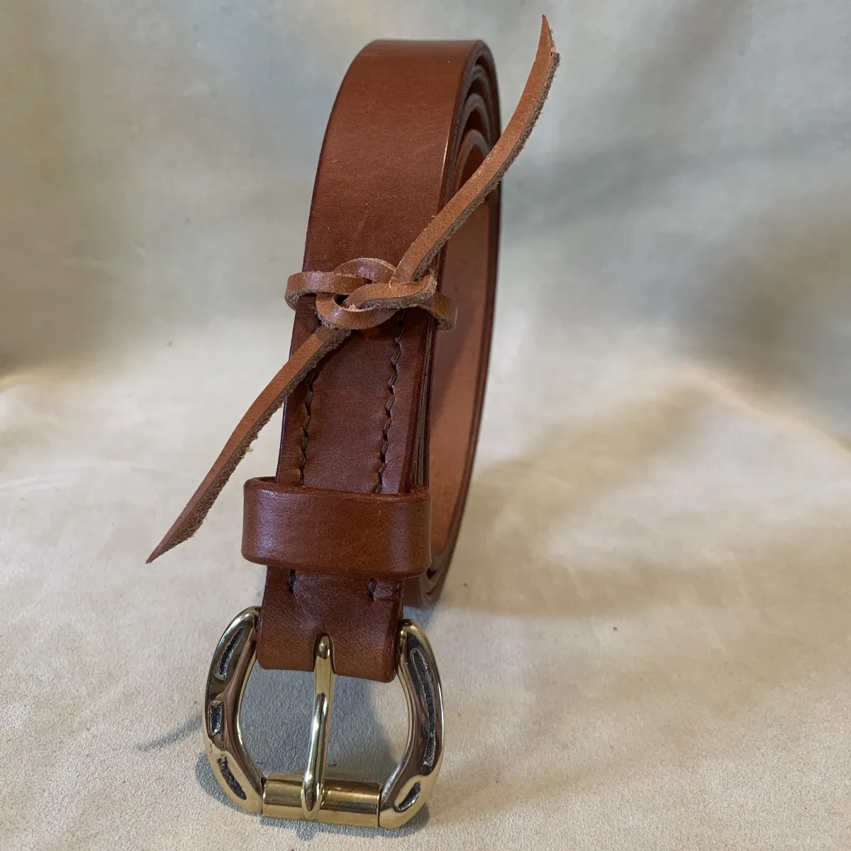 Leather Belt - Horseshoe Buckle - Image 4